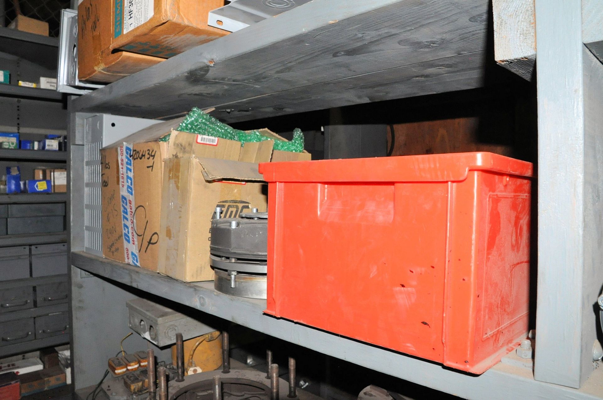 Lot-Electrical Maintenance with Shelving and Desk in Back Storeroom of Electrical Crib, (Pattern - Image 21 of 42