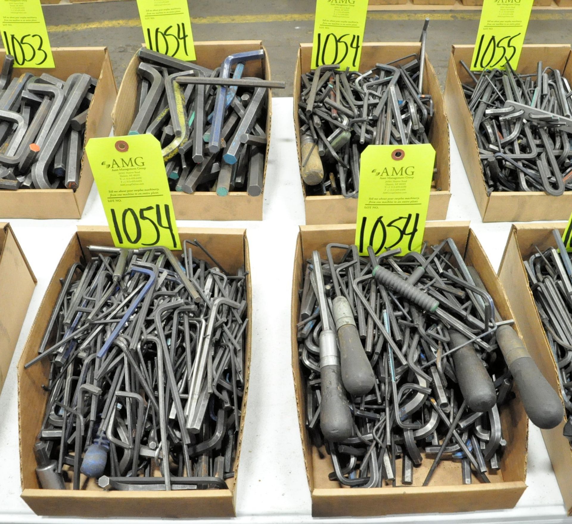 Lot-Asst'd Allen Wrenches in (4) Boxes, (E-7), (Yellow Tag)