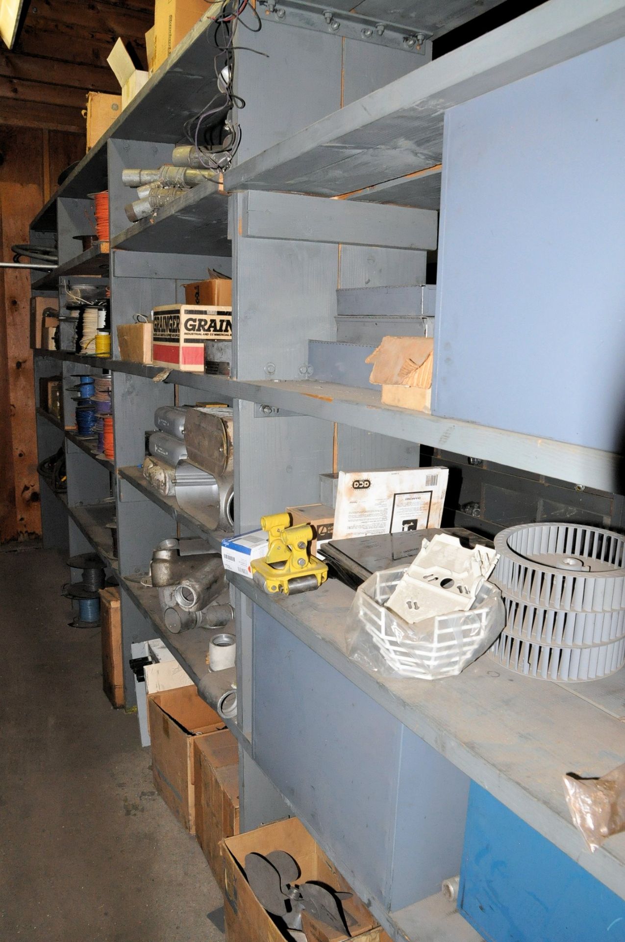 Lot-Electrical Maintenance with Shelving and Desk in Back Storeroom of Electrical Crib, (Pattern - Image 5 of 42