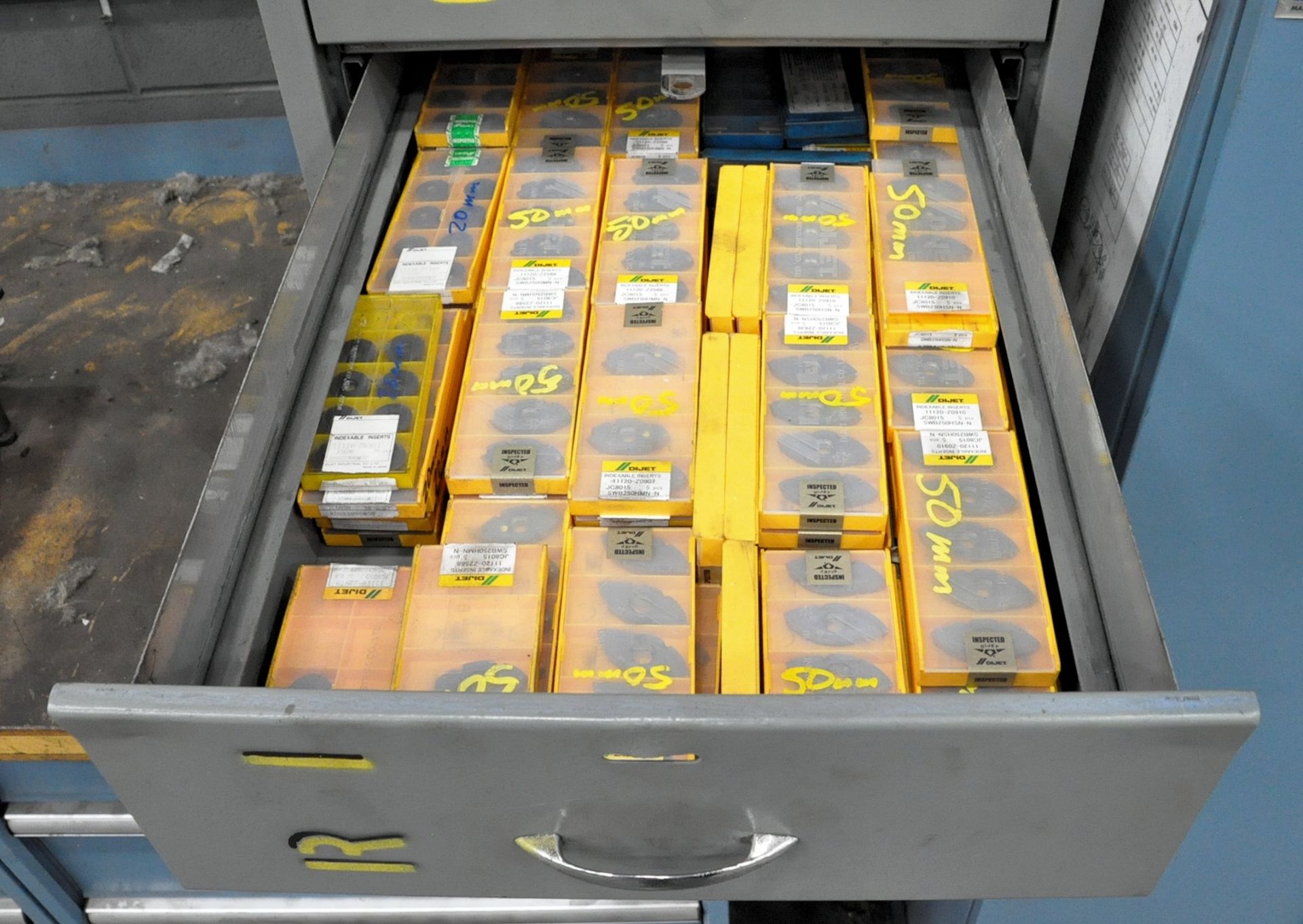 Lot-(1) 4-Drawer Cabinet with Various Metric Cutters and Inserts Contents, (A-24), (Yellow Tag) - Image 4 of 5