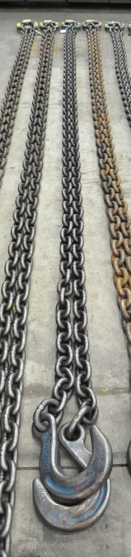 3/4" Link x 16' 6" Long 2-Hook Chain Sling, Cert Tag, (G-21), (Yellow Tag) - Bild 2 aus 2