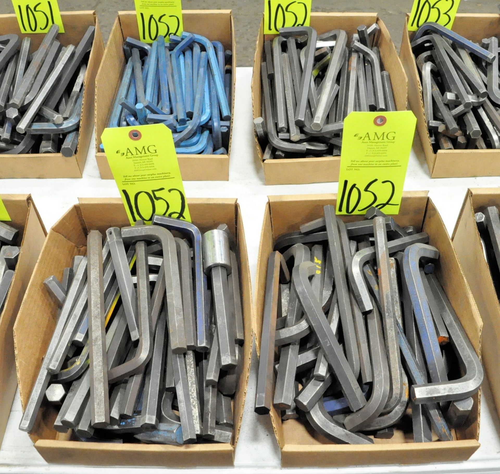 Lot-Large Allen Wrenches in (4) Boxes, (E-7), (Yellow Tag)