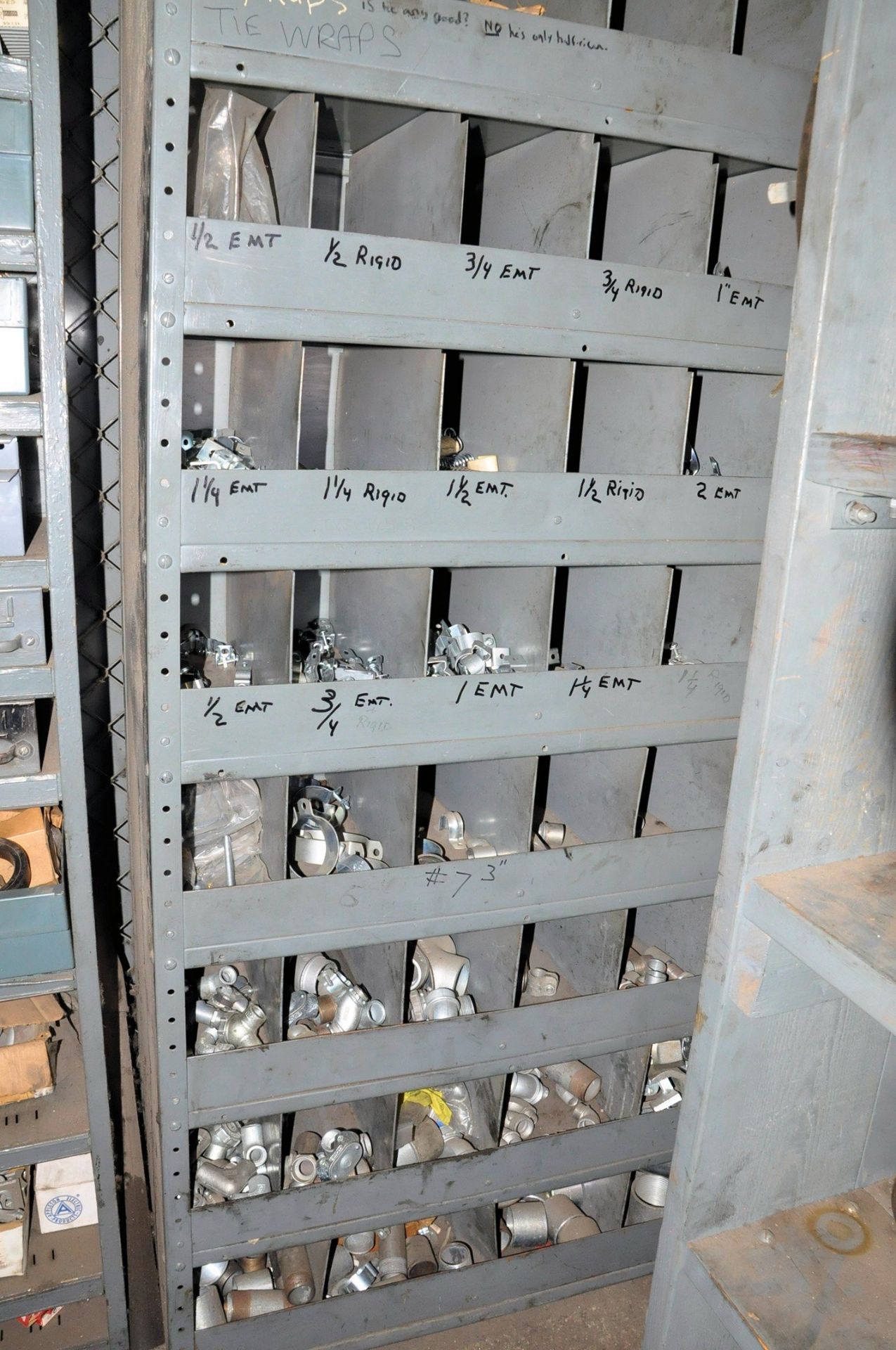 Lot-Electrical Maintenance with Shelving and Desk in Back Storeroom of Electrical Crib, (Pattern - Image 42 of 42