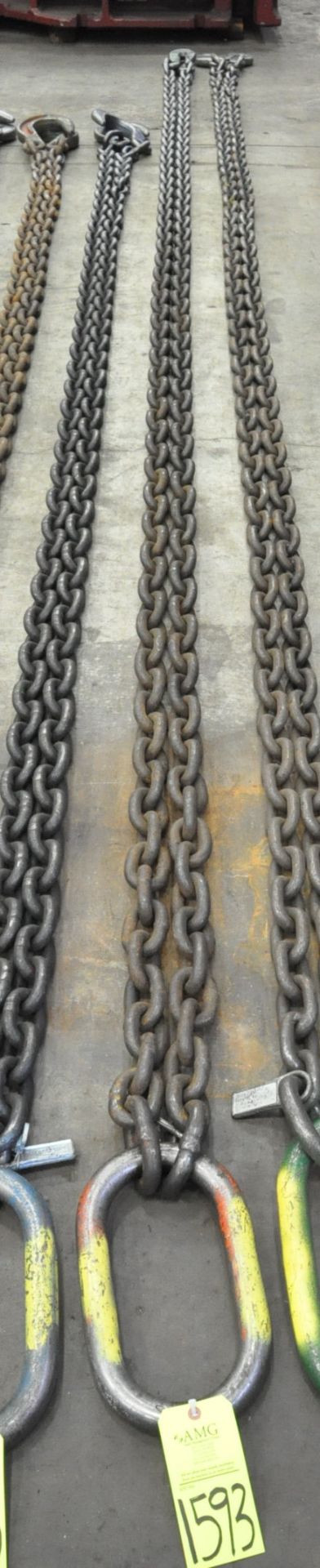 3/4" Link x 20' Long 2-Hook Chain Sling, Cert Tag, (G-21), (Yellow Tag)