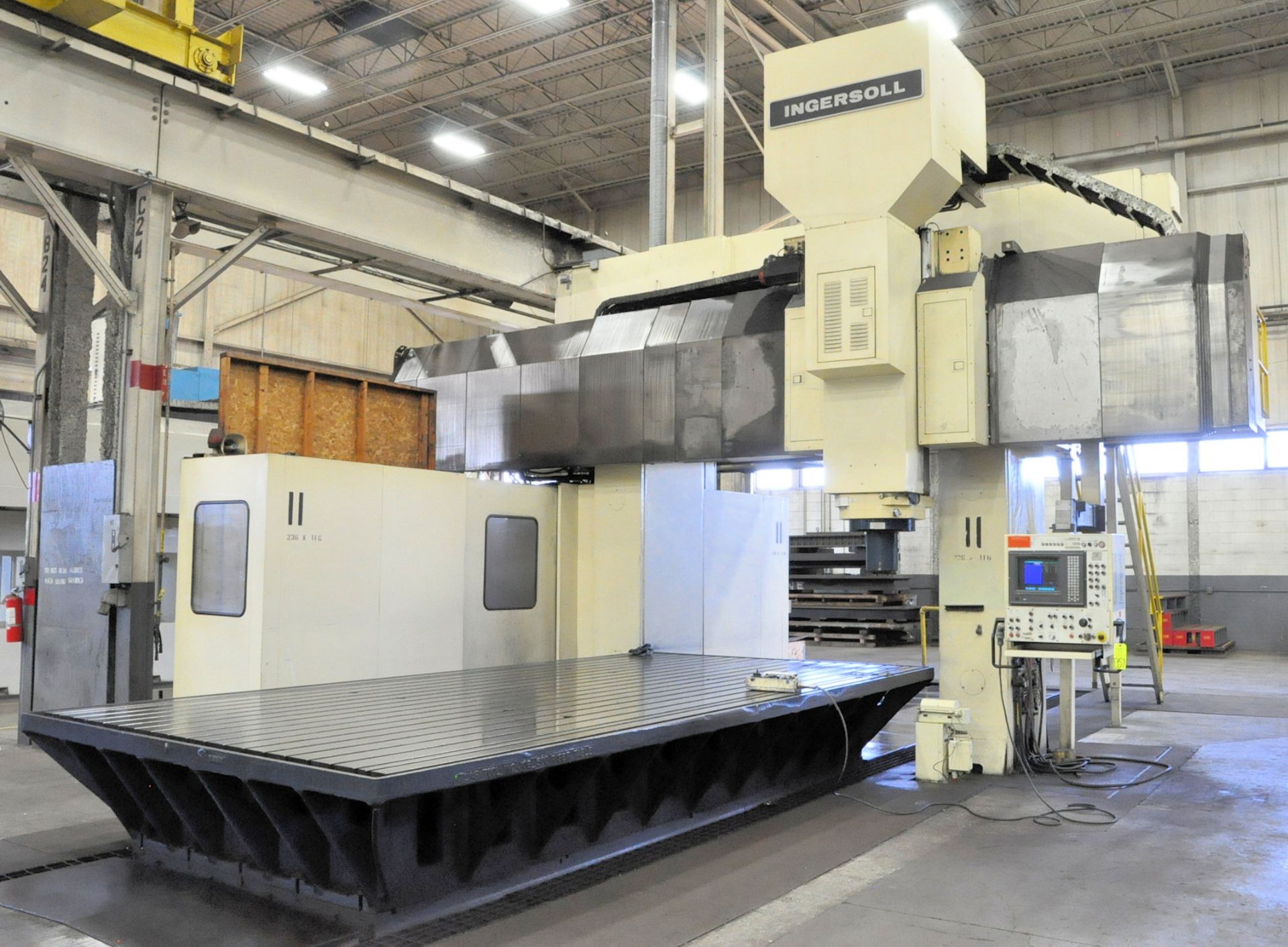 Ingersoll Model Master Center, 5-Axis Bridge Type CNC Vertical Machining Center, S/n 288628, 236"