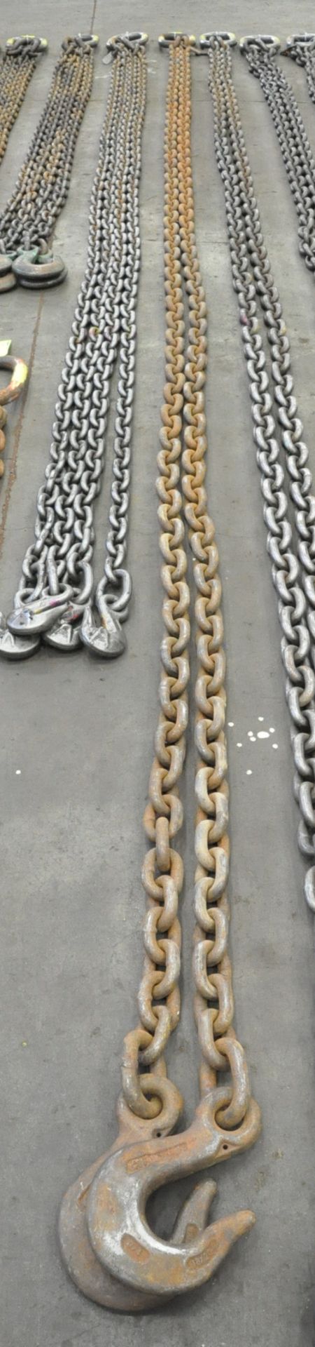 3/4" Link x 20' Long, 2-Hook Chain Sling, Cert Tag, (G-19), (Yellow Tag) - Bild 2 aus 2