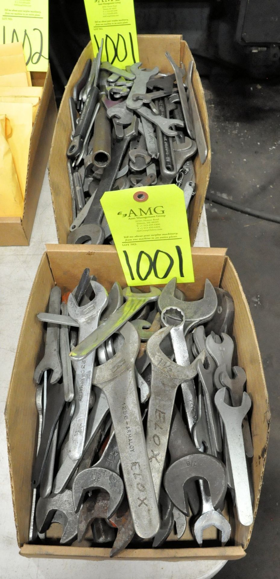 Lot-Wrenches in (2) Boxes, (E-7), (Yellow Tag)