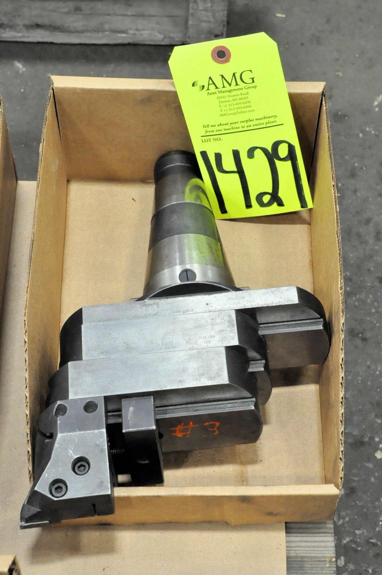 Wohlhaupter Boring Head on 50-Taper Tool Holder in (1) Box, (E-7), (Yellow Tag)