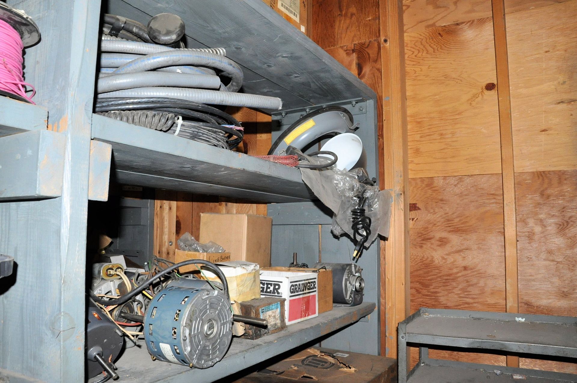 Lot-Electrical Maintenance with Shelving and Desk in Back Storeroom of Electrical Crib, (Pattern - Image 18 of 42