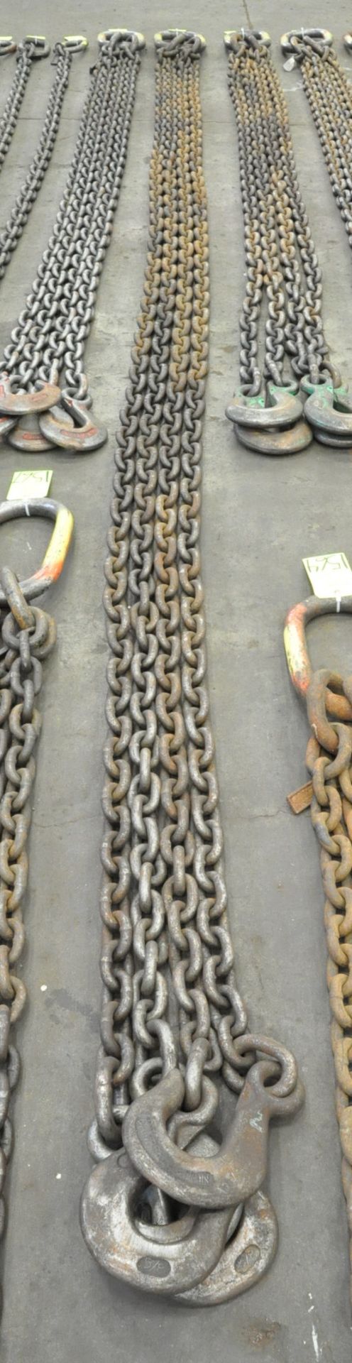 5/8" Link x 16' 6" Long 4-Hook Chain Sling, Cert Tag, (G-19), Tag) - Bild 2 aus 2