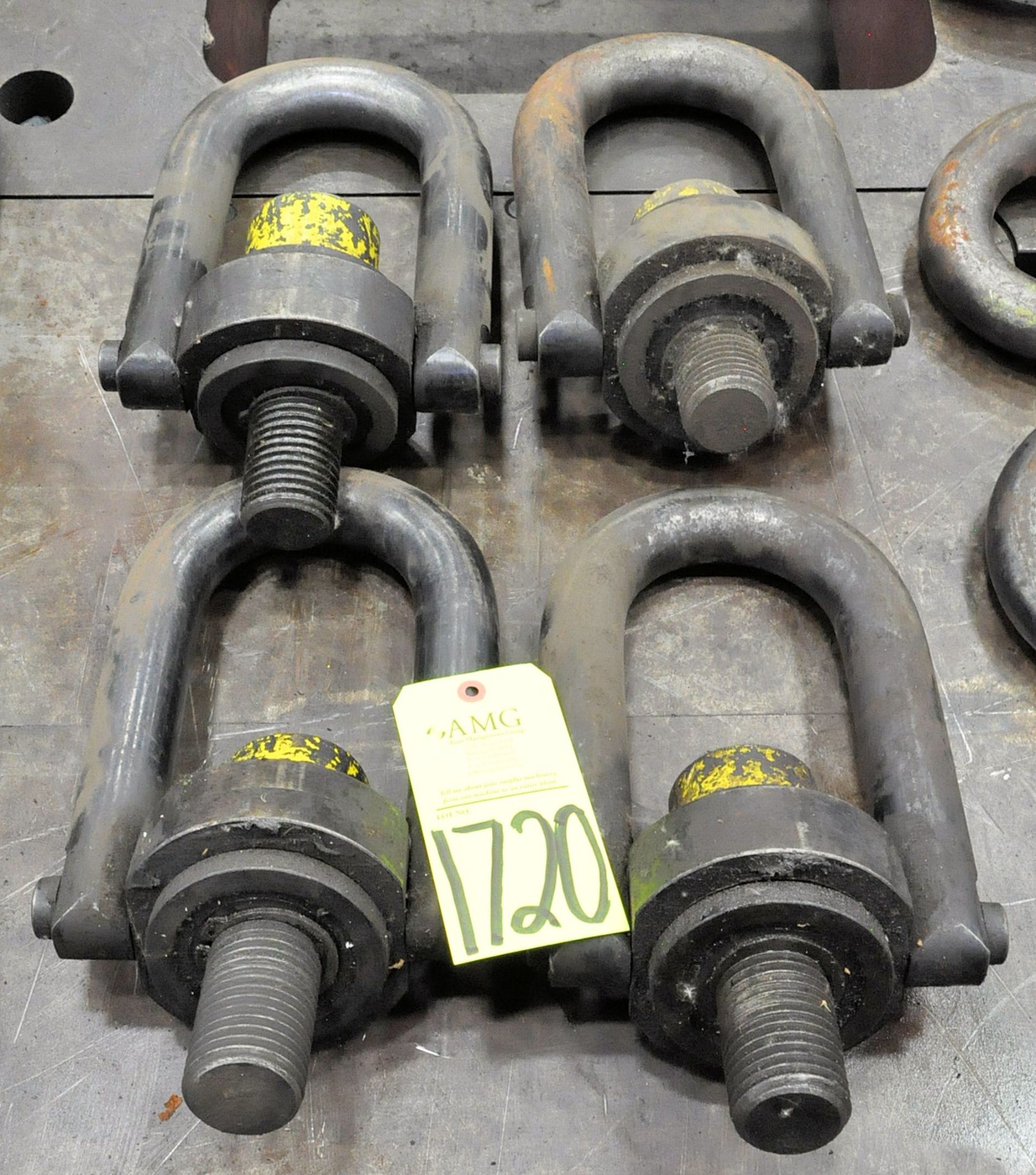 Lot-(4) Die Lifting Rings, (G-23), (Yellow Tag)