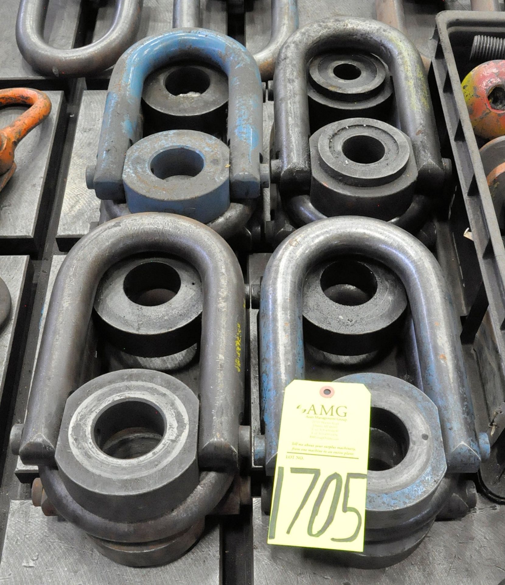 Lot-(8) Die Lifting Rings, (Missing Bolts), (G-25), (Yellow Tag)