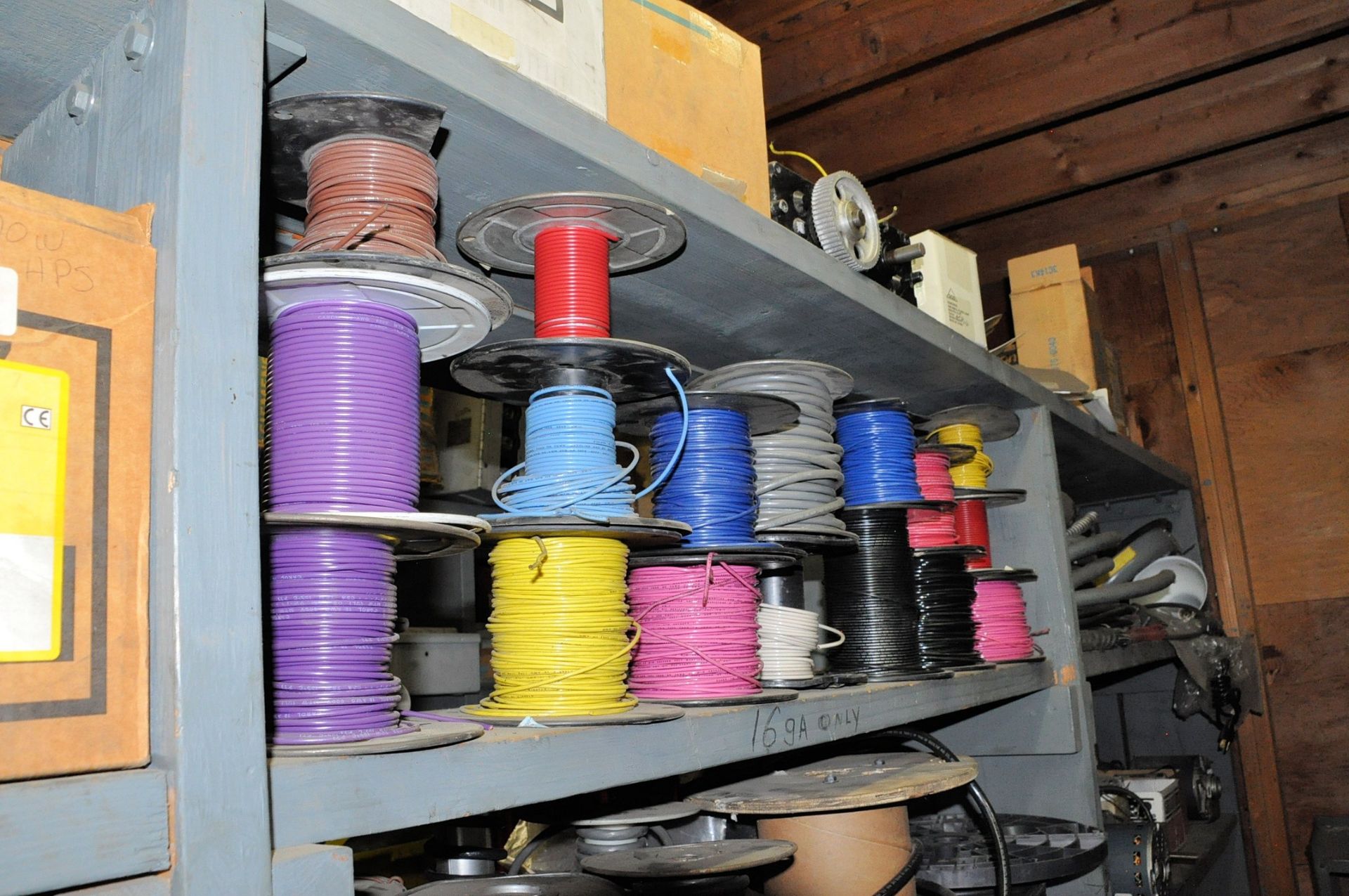 Lot-Electrical Maintenance with Shelving and Desk in Back Storeroom of Electrical Crib, (Pattern - Image 17 of 42