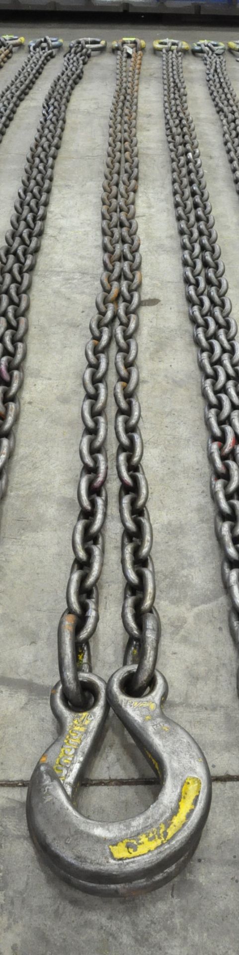 3/4" Link x 16' Long 2-Hook Chain Sling, Cert Tag, (G-21), (Yellow Tag) - Bild 2 aus 2