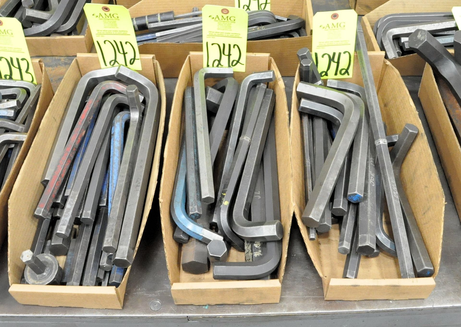 Lot-Large Allen Wrenches in (5) Boxes, (G-15), (Yellow Tag)