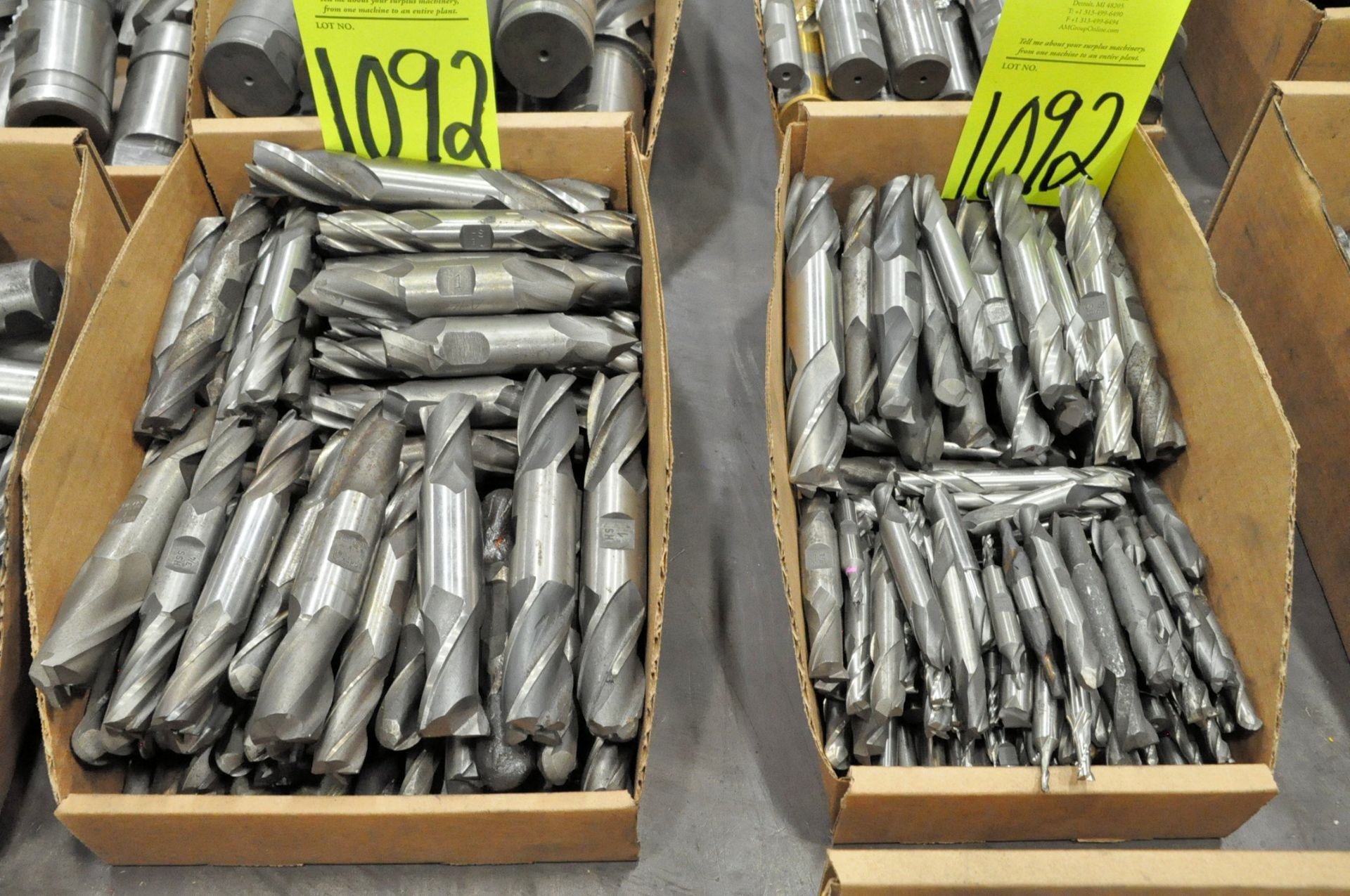 Lot-Double End Mills in (2) Boxes, (E-7), (Yellow Tag)