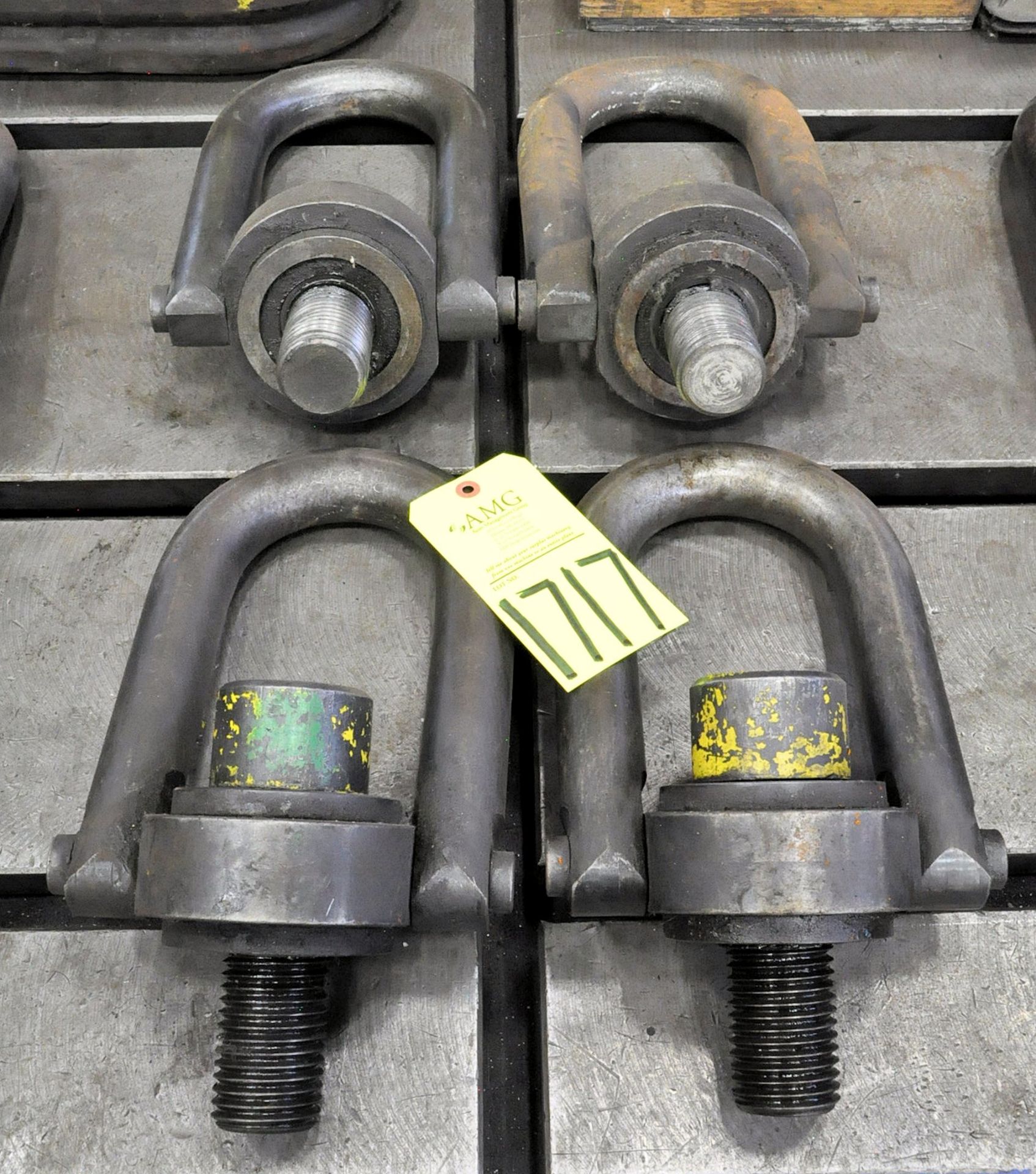 Lot-(4) Die Lifting Rings, (G-25), (Yellow Tag)