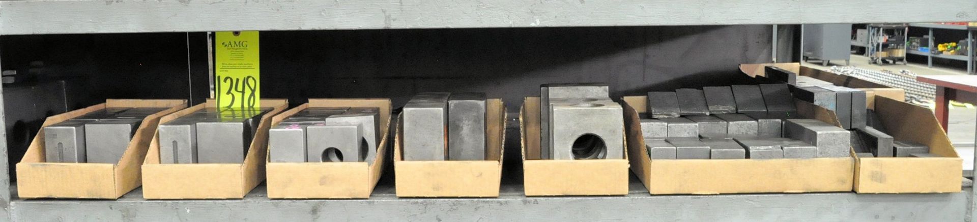 Lot-Setup Blocks in (8) Boxes on (1) Shelf, (F-17), (Yellow Tag)