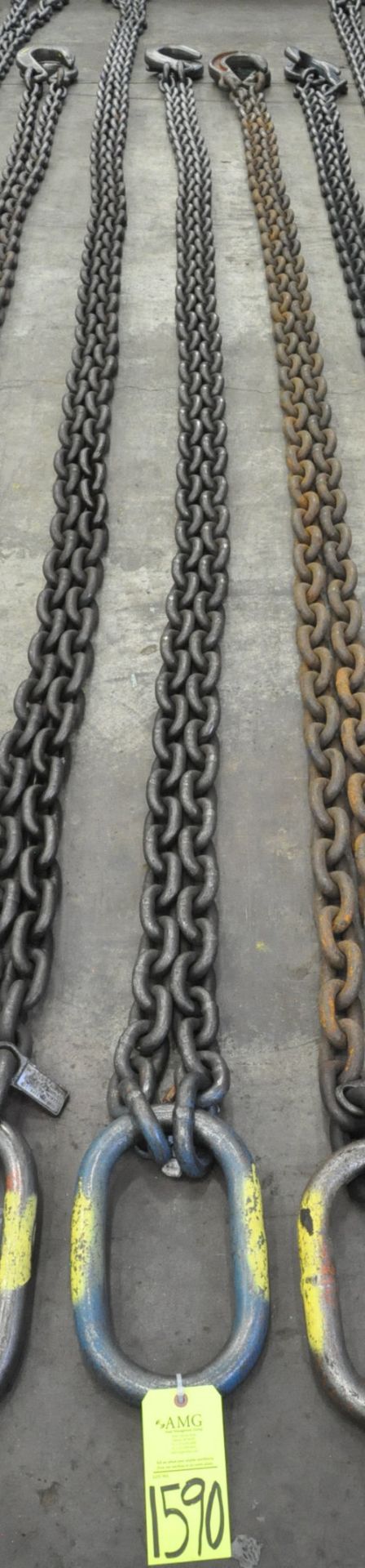 3/4" Link x 16' 6" Long 2-Hook Chain Sling, (Cert Tag, (G-21, (Yellow Tag)