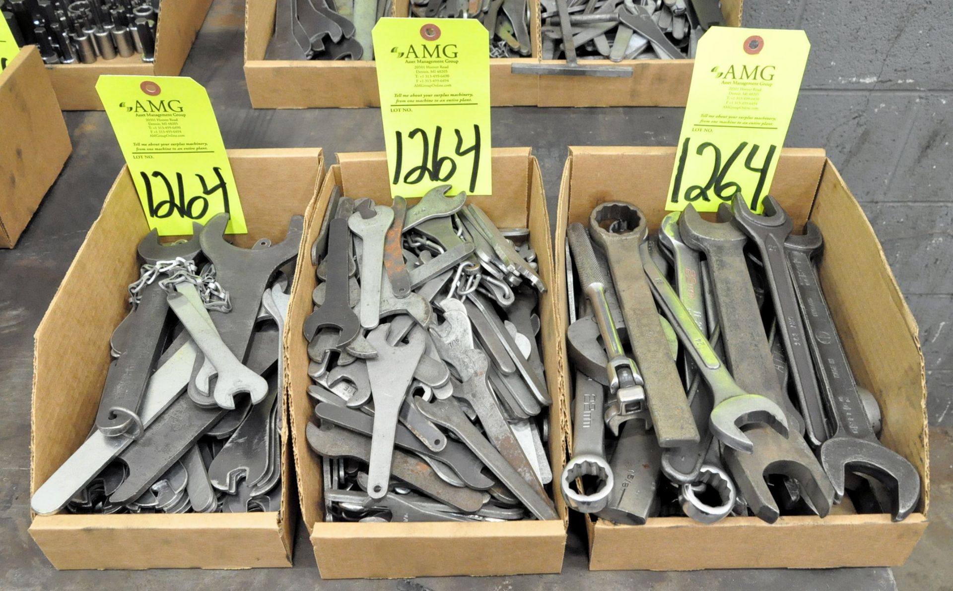 Lot-Asst'd Wrenches in (3) Boxes, (G-17), (Yellow Tag)