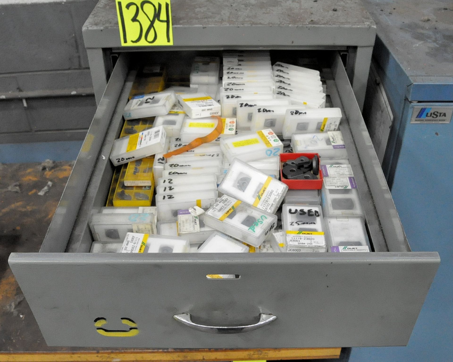 Lot-(1) 4-Drawer Cabinet with Various Metric Cutters and Inserts Contents, (A-24), (Yellow Tag) - Image 5 of 5