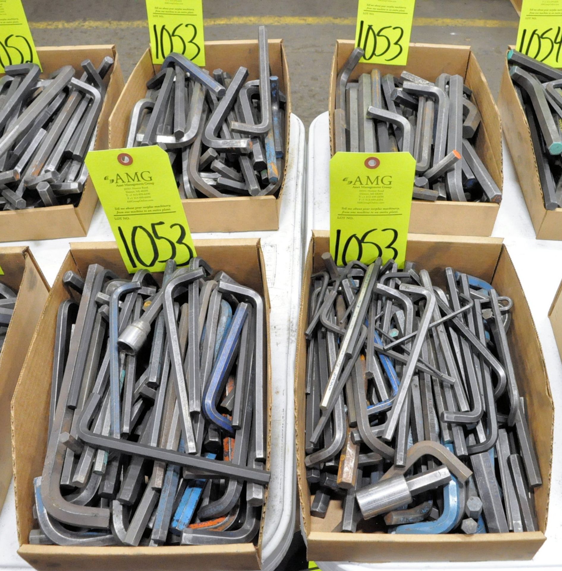 Lot-Asst'd Allen Wrenches in (4) Boxes, (E-7), (Yellow Tag)