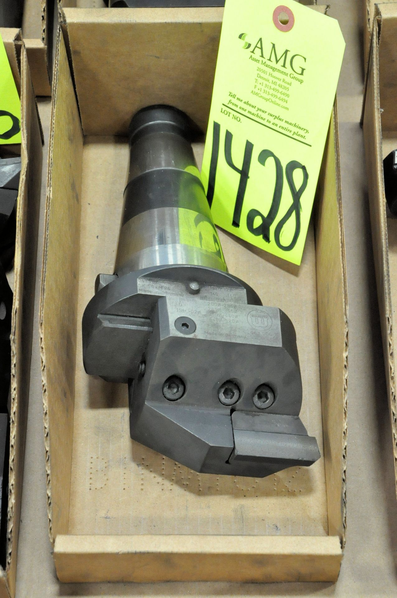 Wohlhaupter Boring Head on 50-Taper Tool Holder in (1) Box, (E-7), (Yellow Tag)