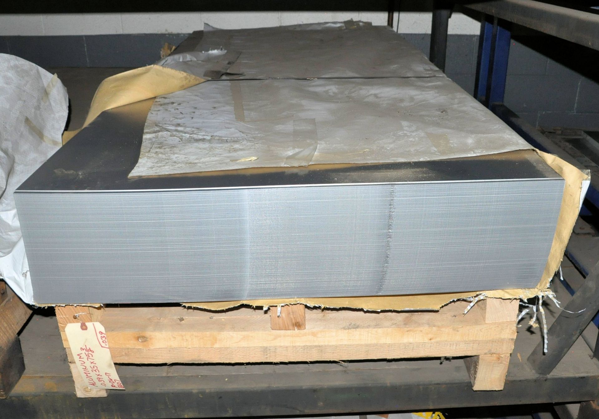 Lot-Aluminum .037, .039, .054, and .062 Sheet Metal Stock on (4) Pallets on 4th Shelf, (Warehouse - Image 4 of 4