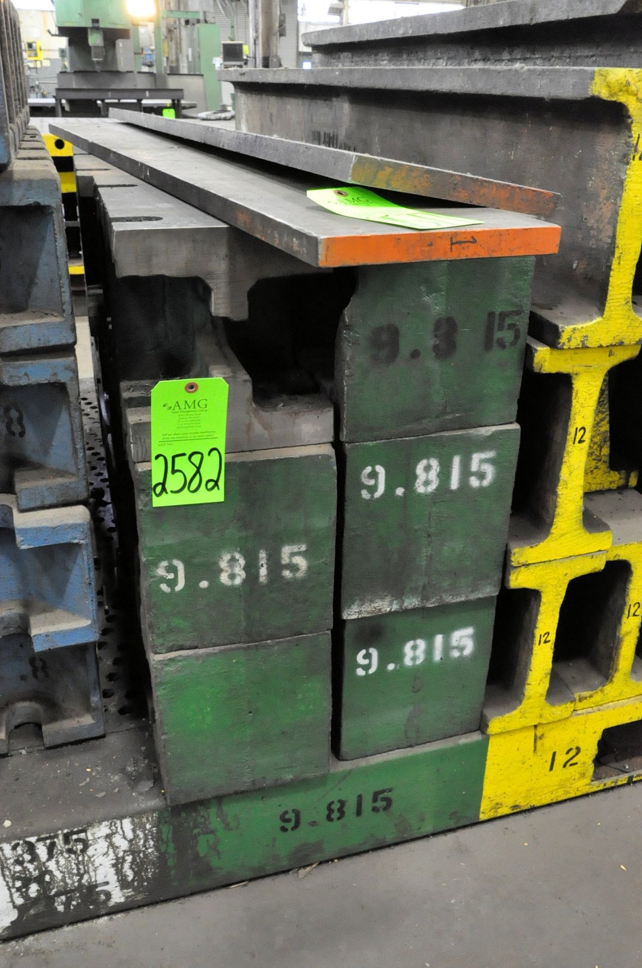 Lot-(12) 9.815" High Risers, (Green), (E-18), (Green Tag)