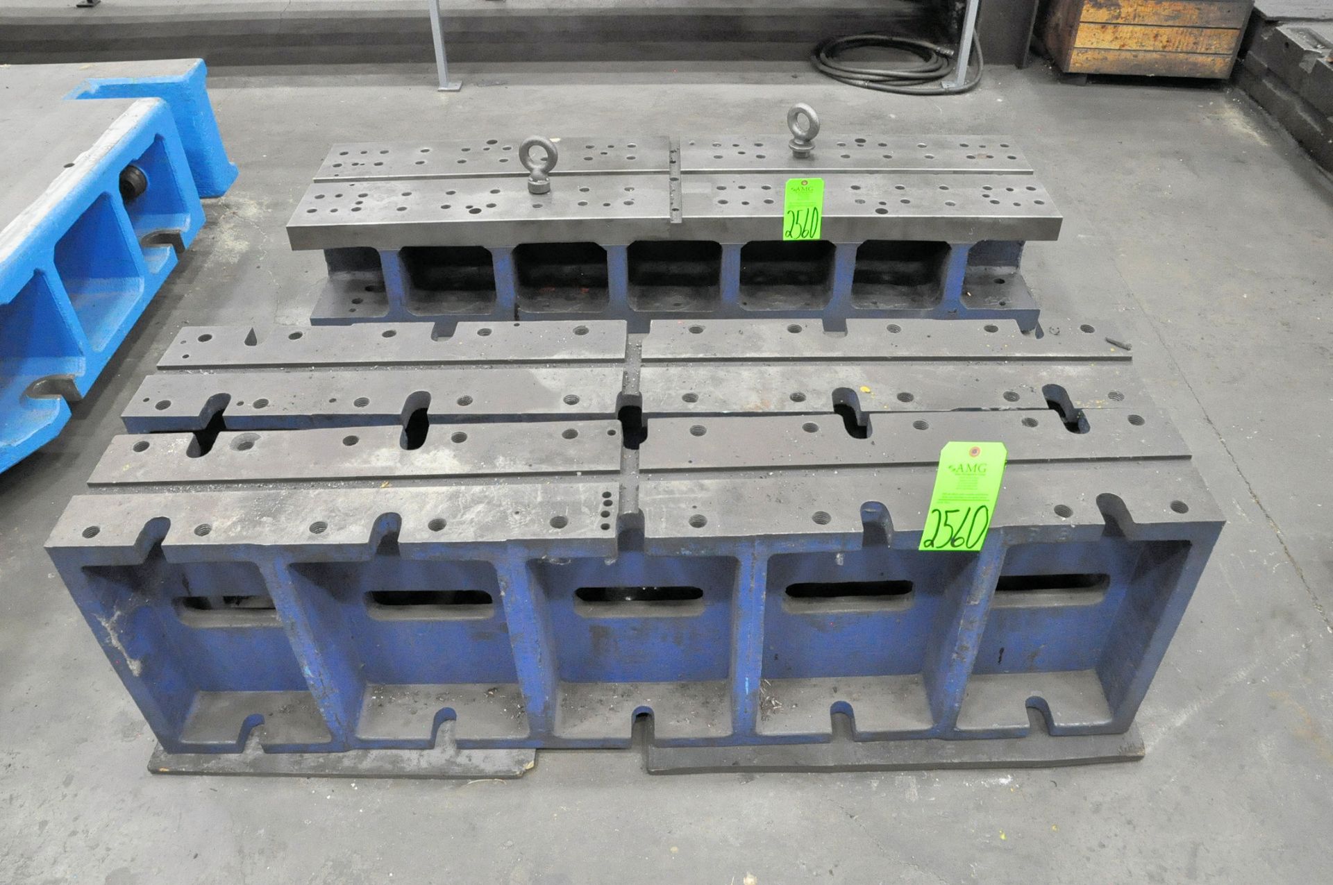 Lot-(2) 9" x 59" x 18"H and (1) 17" x 67" x 12"H Risers, (D-24), (Green Tag)