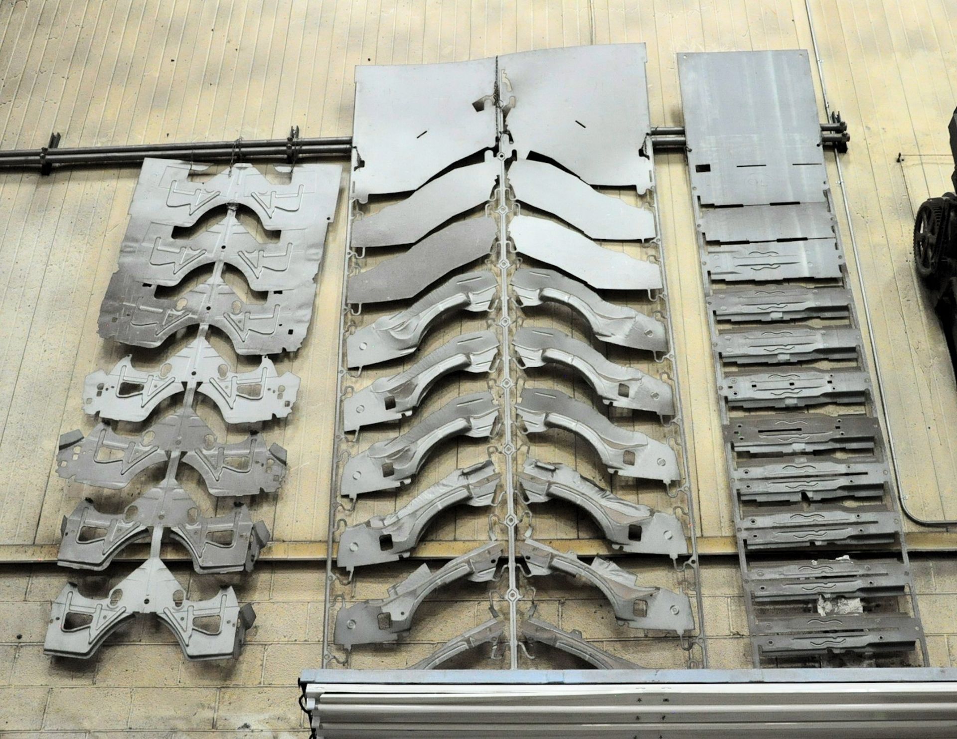 Lot-Body Panels and Stampings on (1) Wall in Pattern Shop, Press Line Bay, Warehouse Wall and CMM In - Image 3 of 12