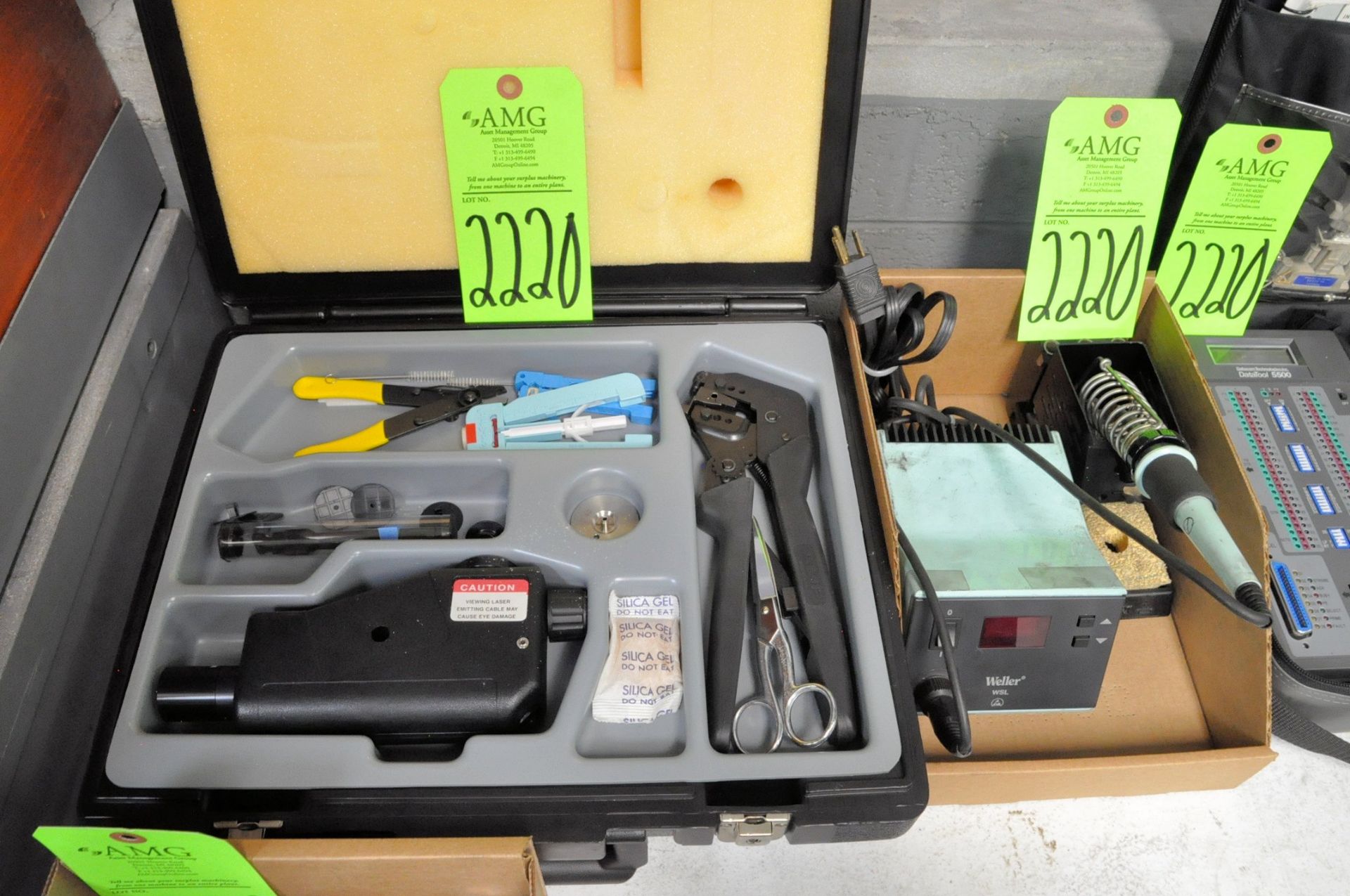 Lot-Various Electrical and Electronic Connector Tools and Solder Gun in (3) Cases and (2) Boxes, (In - Image 3 of 4