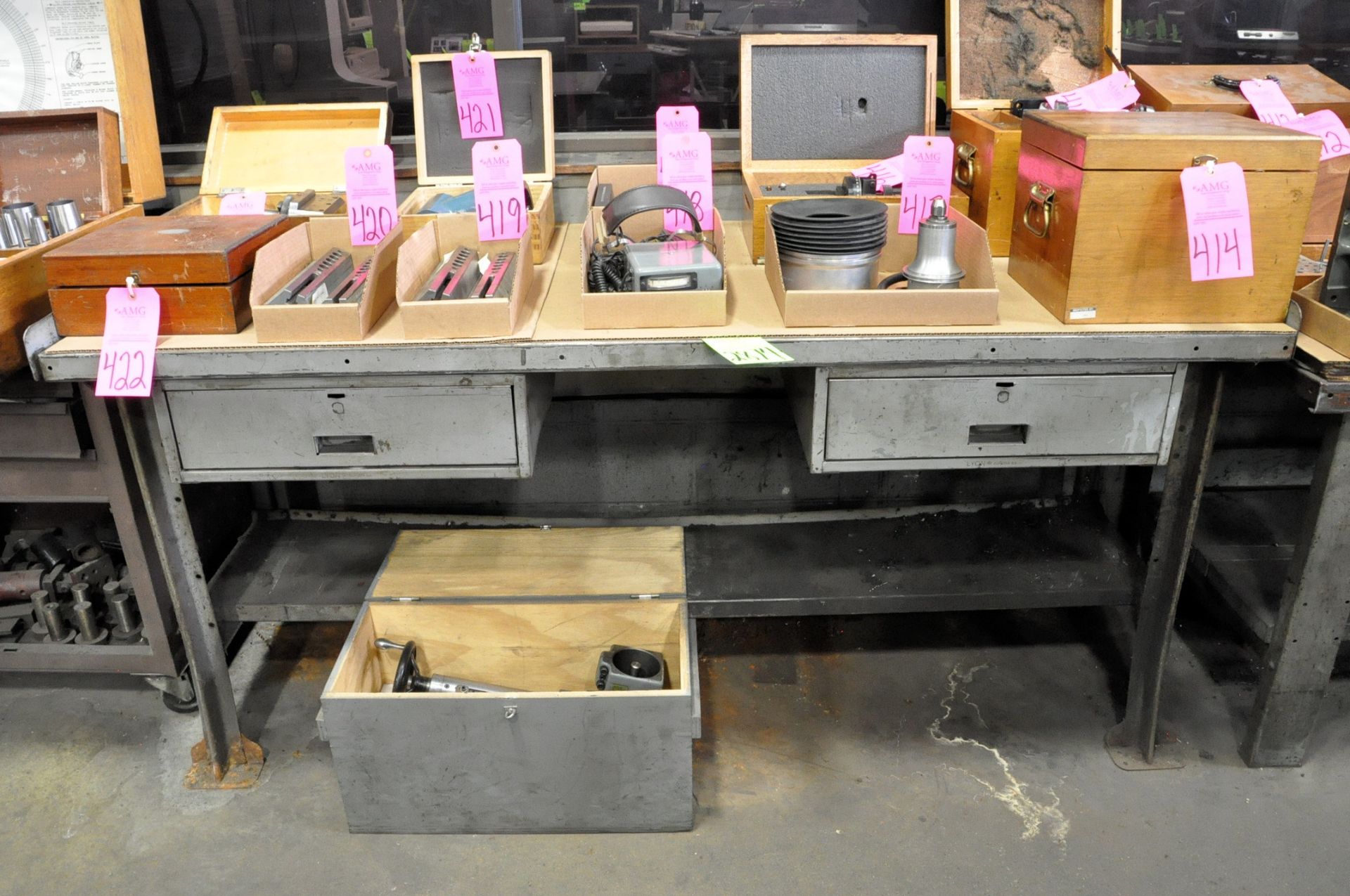 Lot-(2) Work Benches and (2) Shelving Units, (Contents Not Included), (Not to Be Removed Until Empty - Image 2 of 3