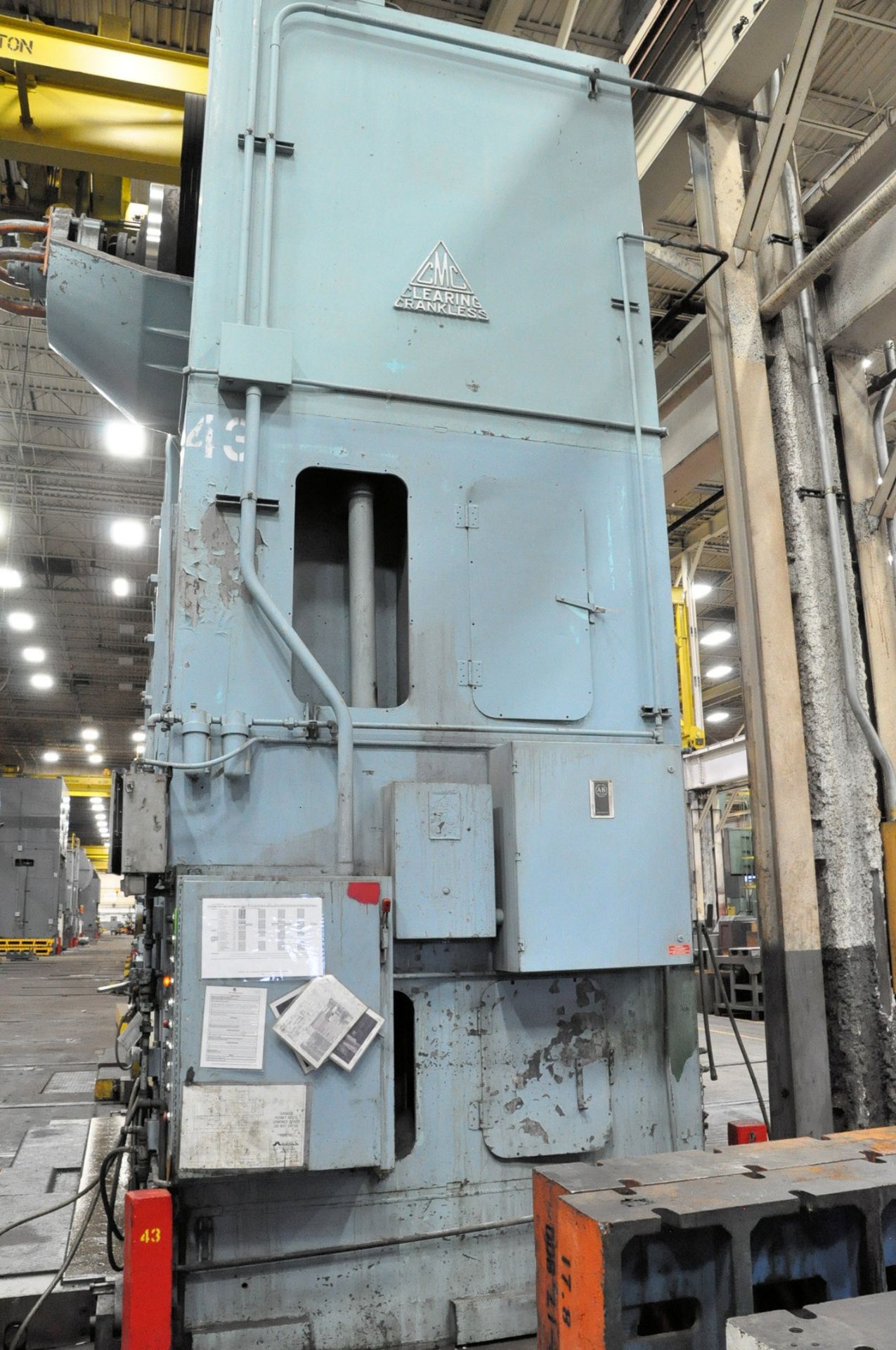 Clearing Model F-4500-148, 500-Ton 4-Point Mechanical Straight Side Press, 148" x 120" x 9" Rolling - Bild 2 aus 8