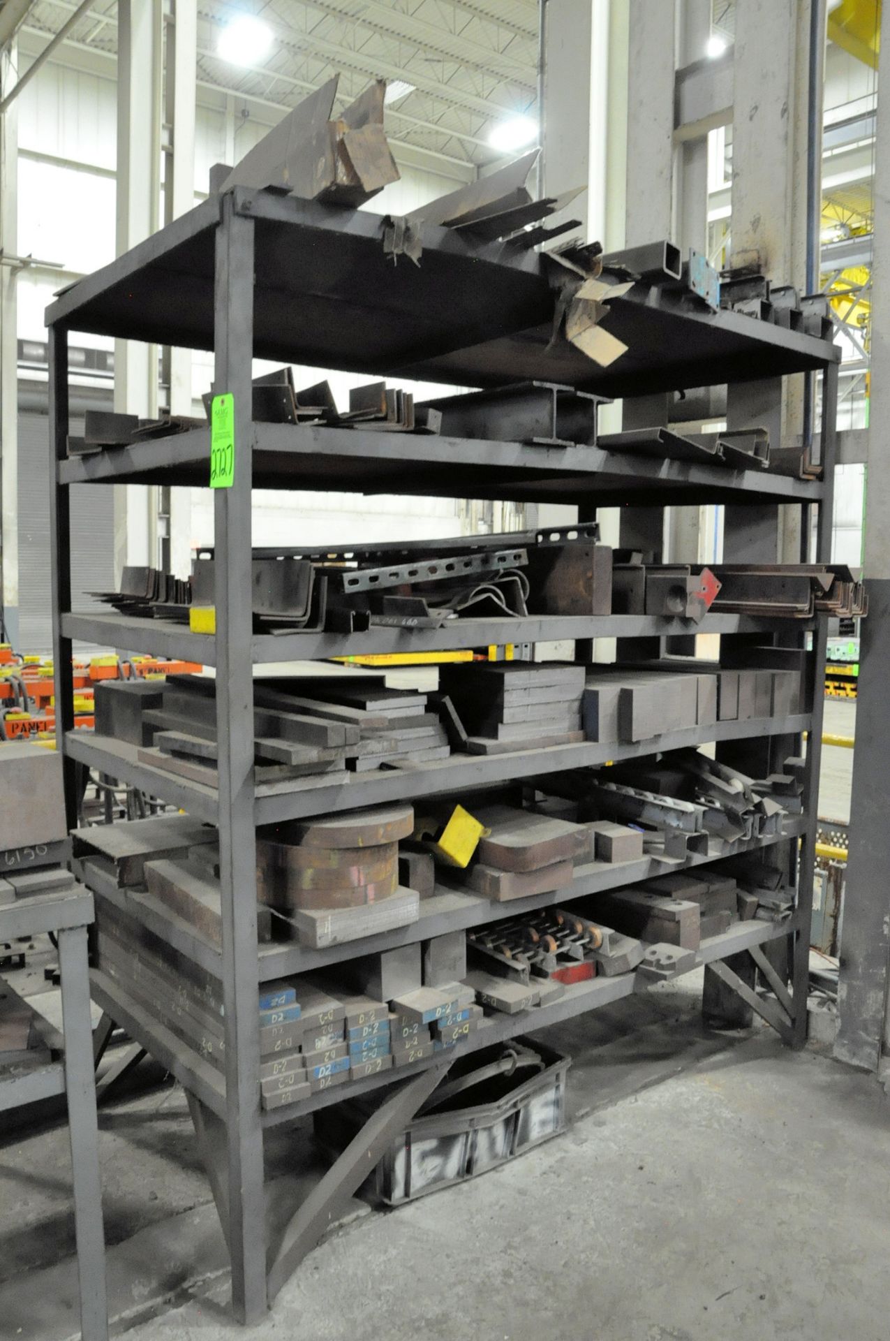 Lot-Solid Steel Cutoffs etc. with (5) Sections Shelving, (Warehouse Room), (Green Tag) - Image 5 of 6