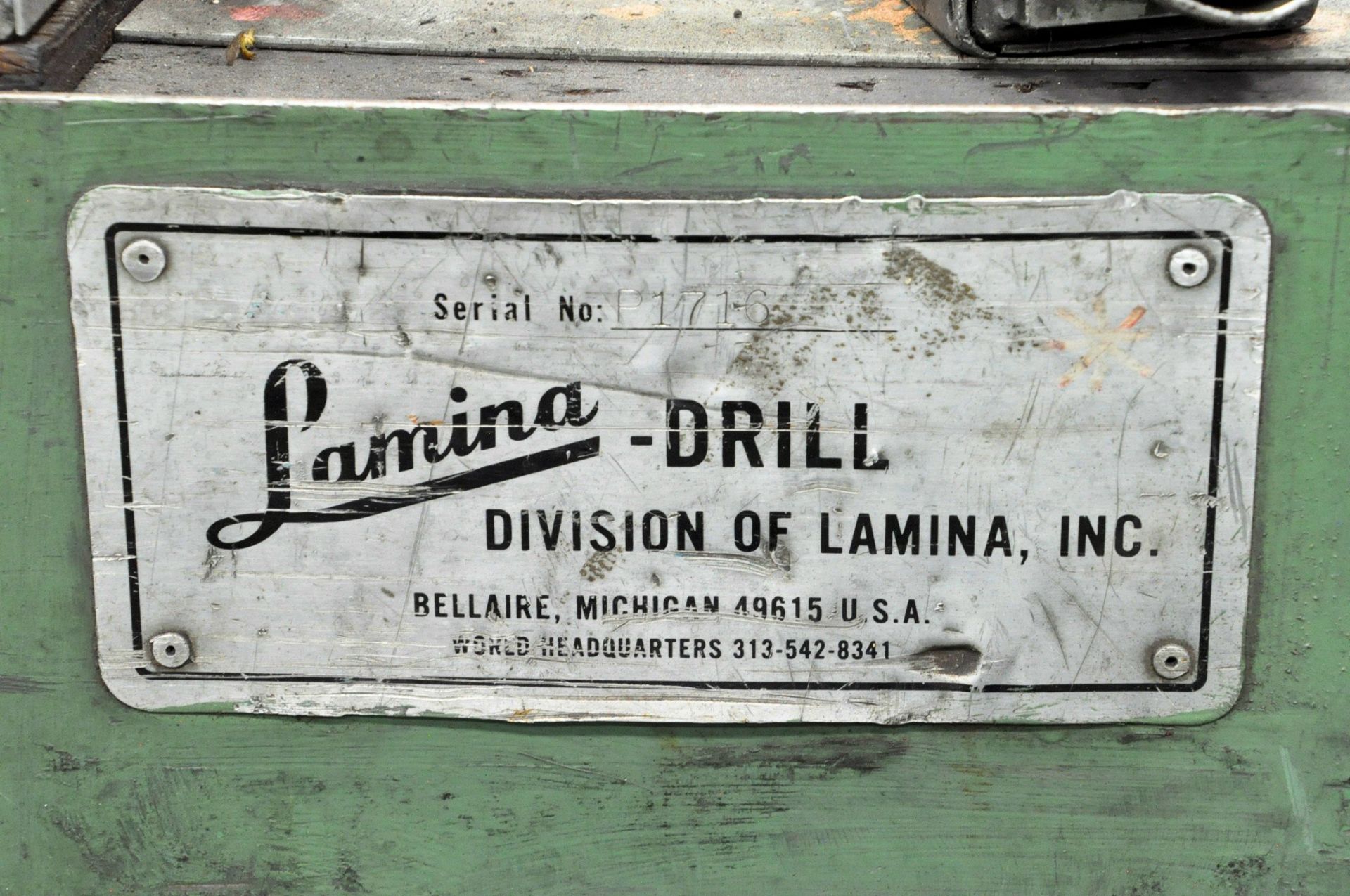 Lamina Portable Drill, S/n P1716, (G-16), (Green Tag) - Bild 3 aus 3