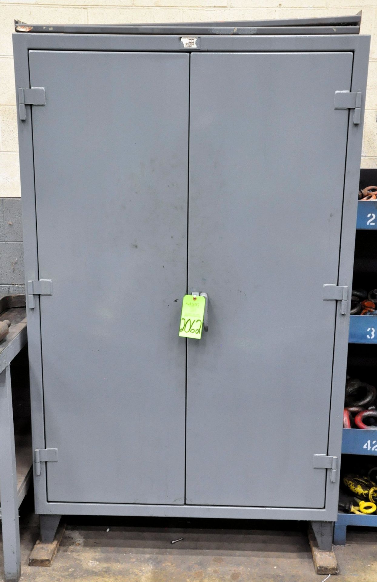 Lot-(2) Tall 2-Door Cabinets and (1) Short 2-Door Cabinet, (G-23), (Green Tag)