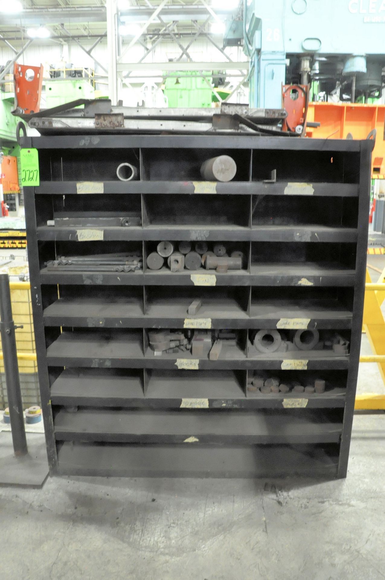 Lot-Solid Steel Cutoffs etc. with (5) Sections Shelving, (Warehouse Room), (Green Tag) - Image 4 of 6