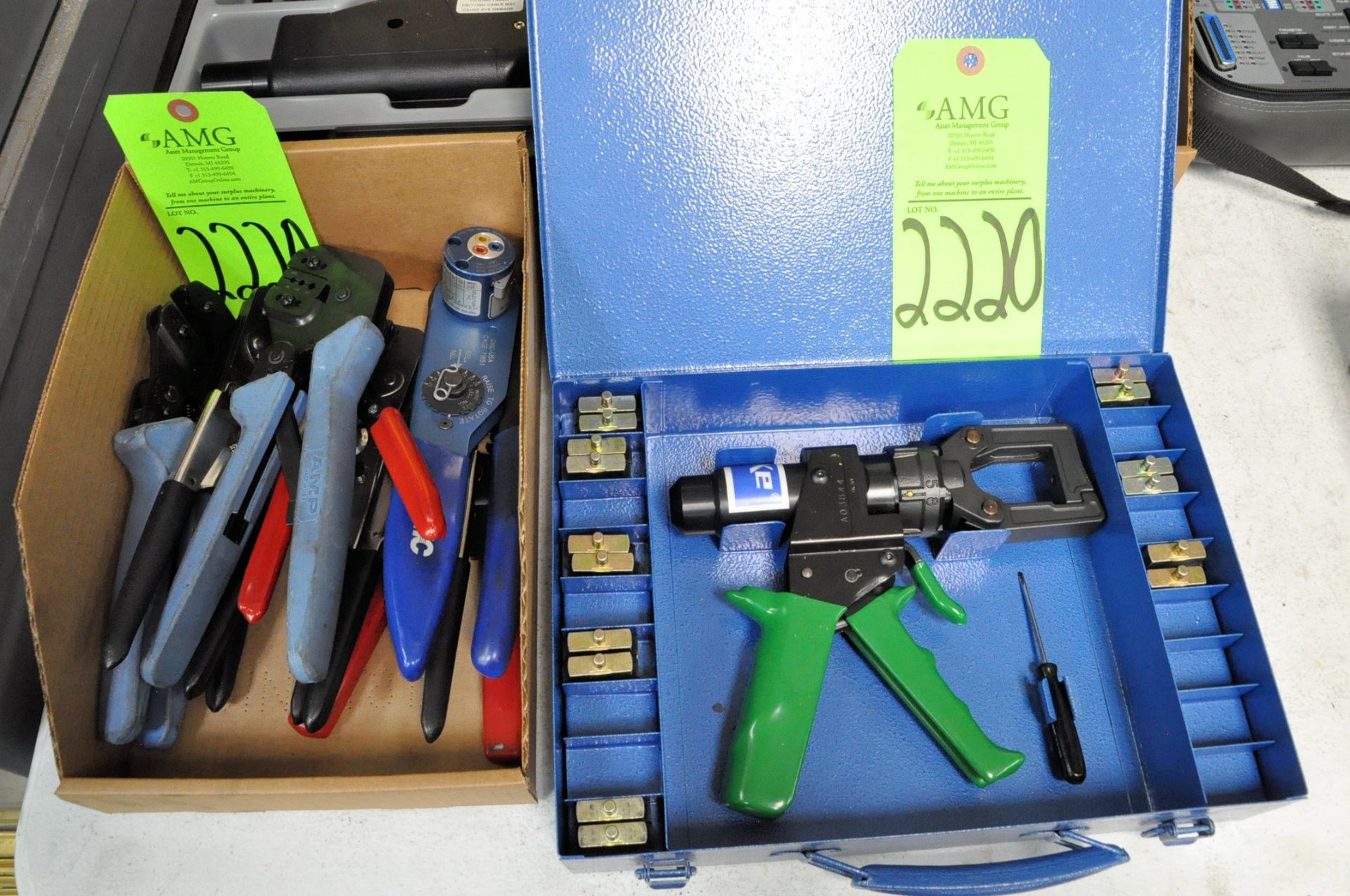 Lot-Various Electrical and Electronic Connector Tools and Solder Gun in (3) Cases and (2) Boxes, (In - Image 2 of 4