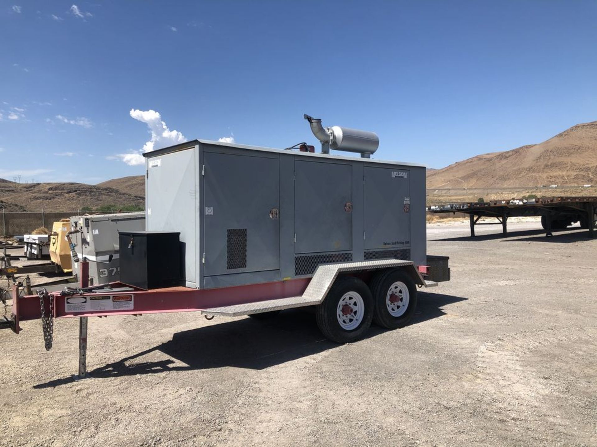 (1) Nelson 6500 Portable Generator With Nelson Nel Weld 600 Stud Welder- Martin 255kw Cummins diesel