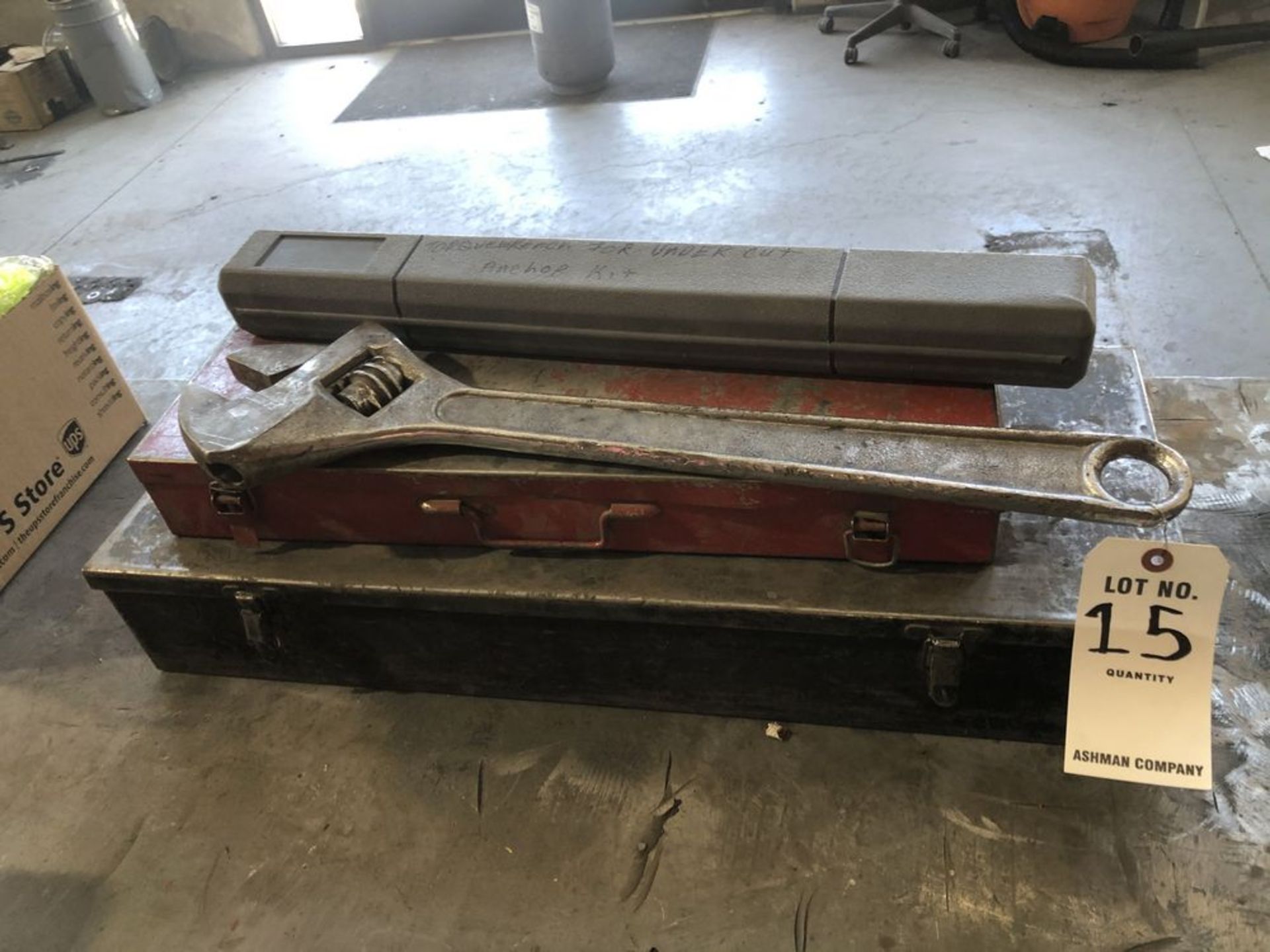 LOT: Misc Shockets Sets, Torque Wrench, Large Cressent Wrench