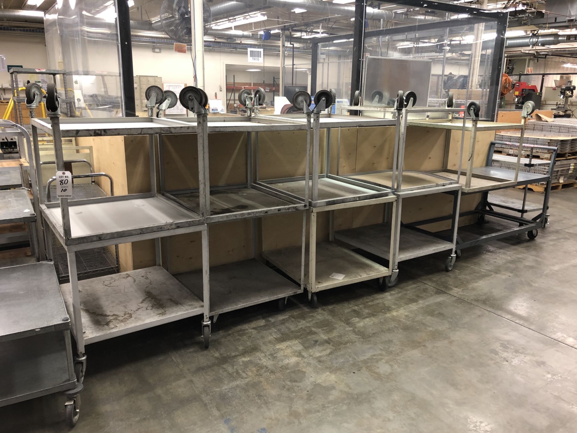 (10) Shop Carts and Racks