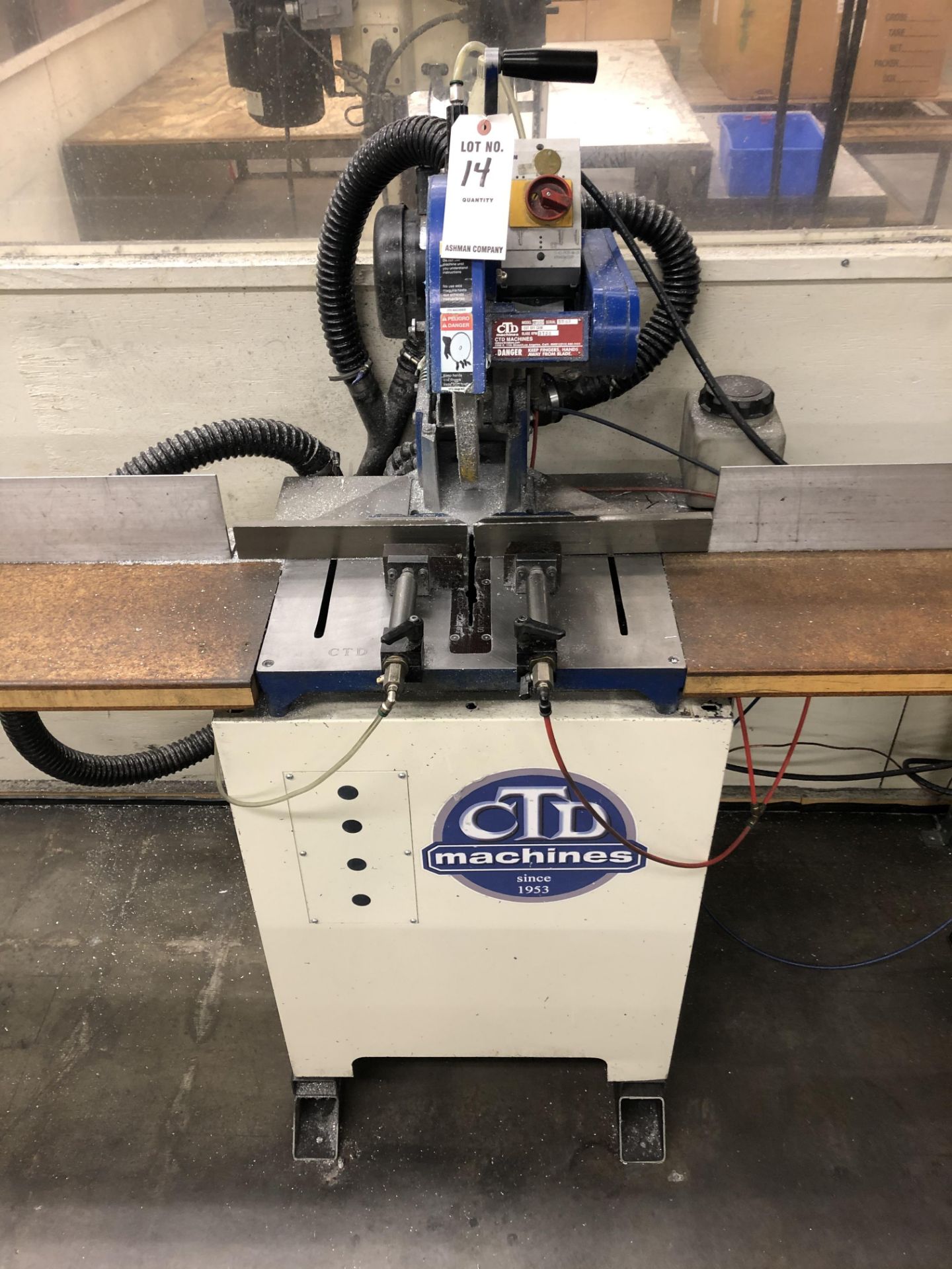 2013 CTD F225R Cut Off Saw- 12” blade , 2 hp motor, 3,450 rpm, coolant, s/n- 2255