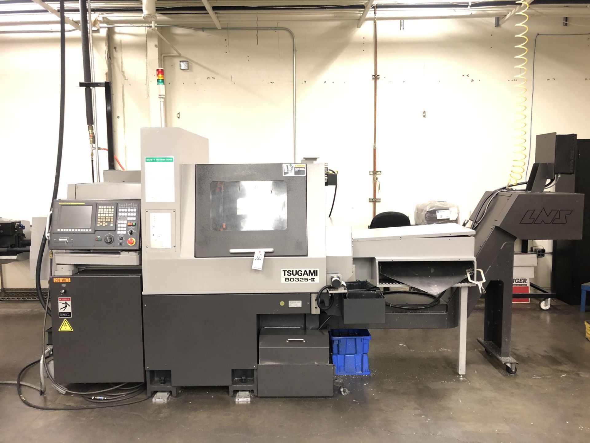 2017 Tsugami B0325-II CNC Swiss Screw Machine- 8,000 rpm spindle speed, 8,000 rpm sub spindle speed,