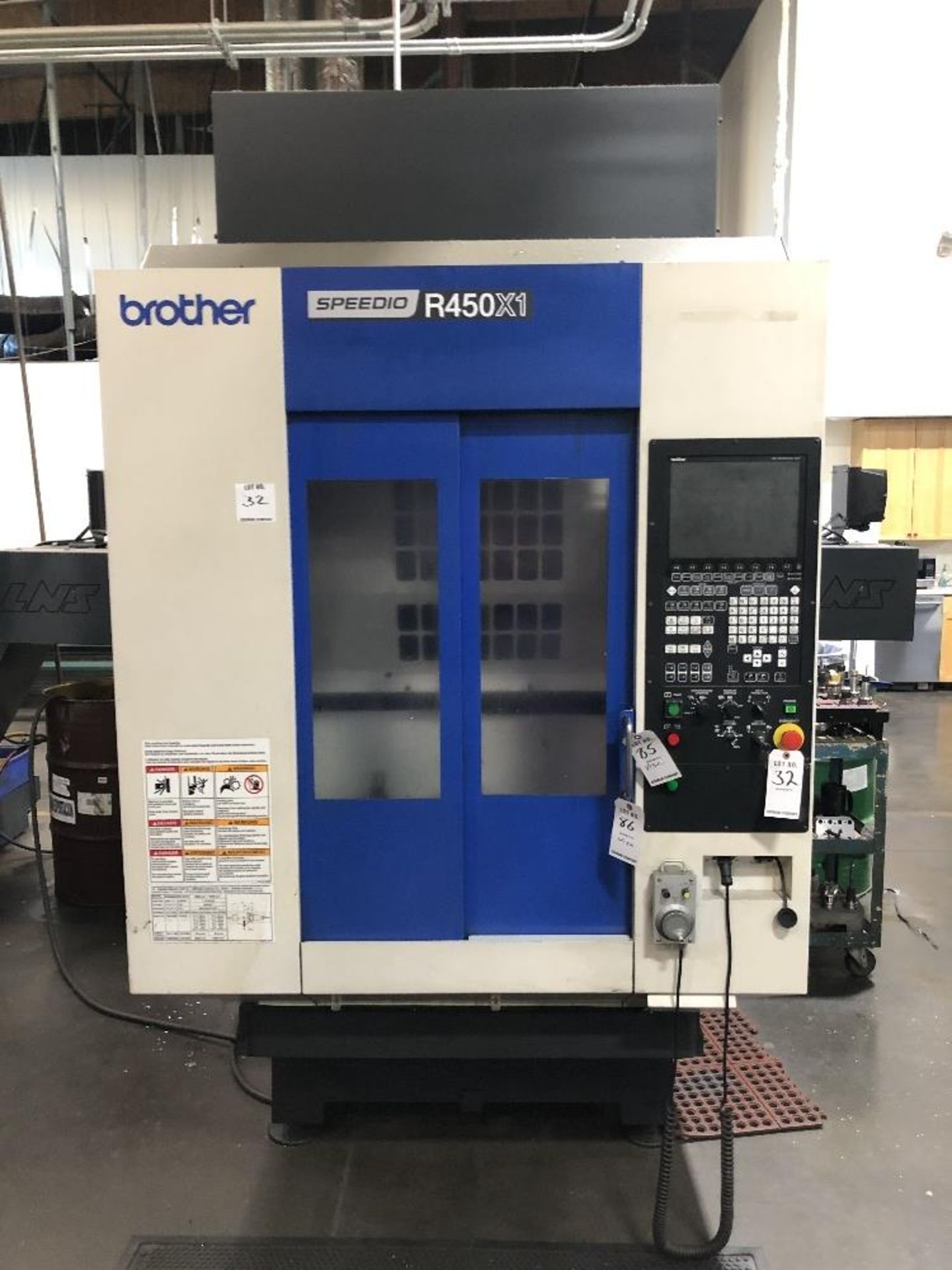2015 Brother Speedio R450X1- 16,000 rpm spindle speed, bt-30 tooling, 4th axis ready, 10 hp, brother