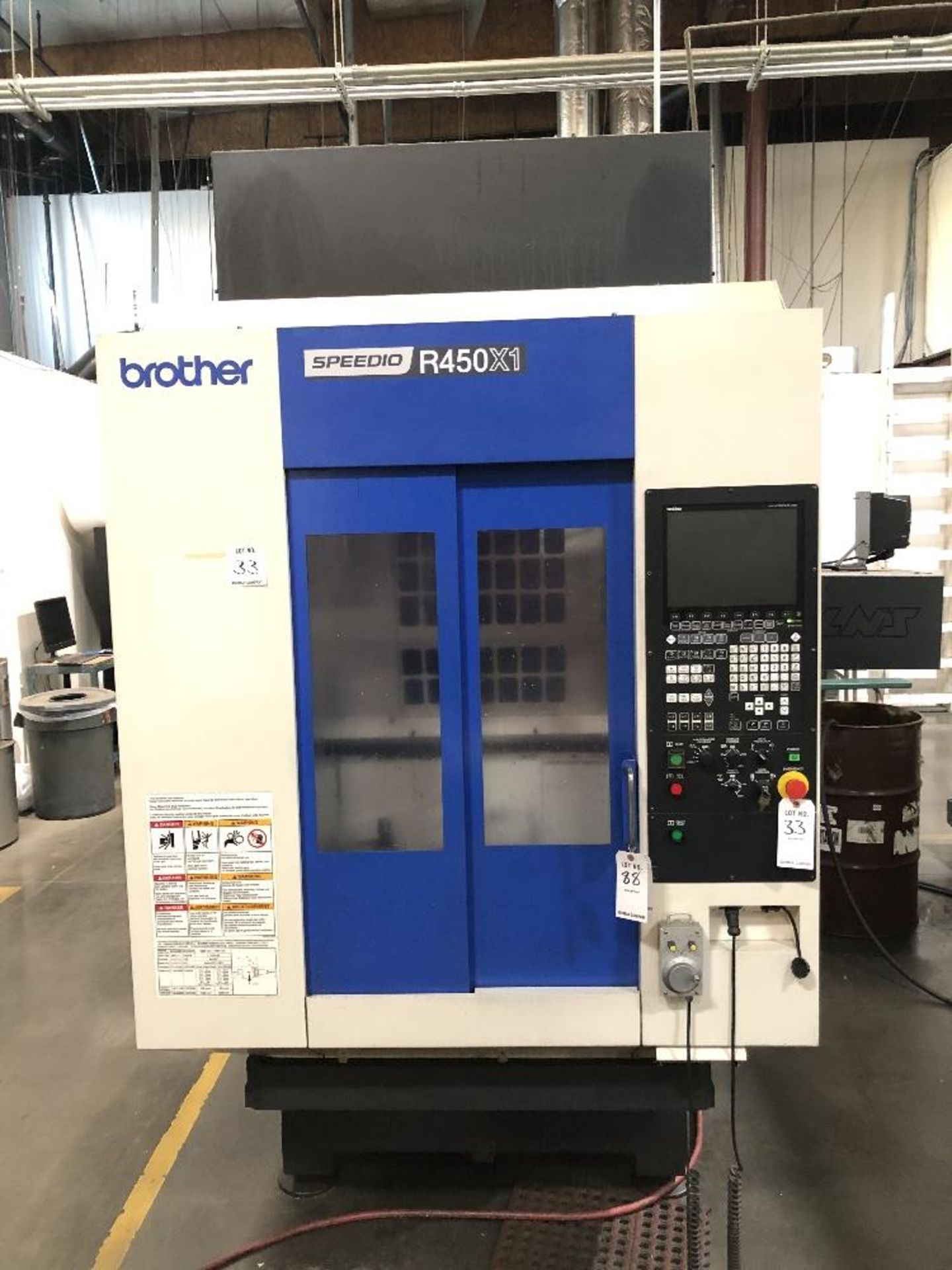 2015 Brother Speedio R450X1- 16,000 rpm spindle speed, bt-30 tooling, 4th axis ready, 10 hp, brother