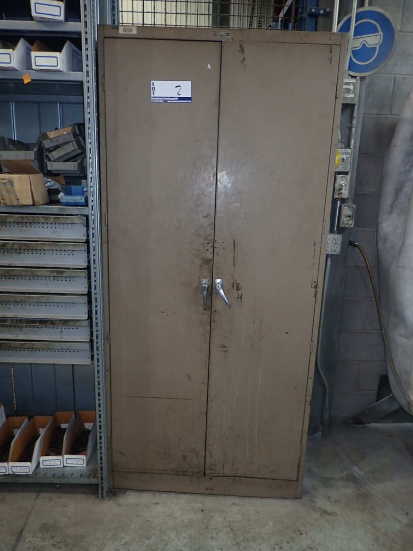 2-DOOR METAL CABINET 36"X78"X18"