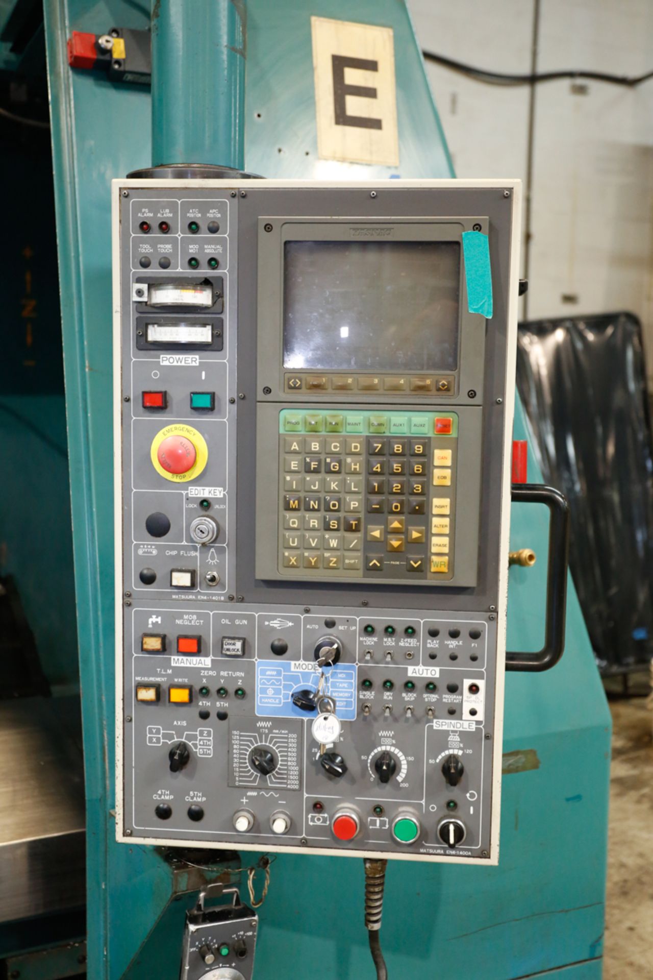 1997 MATSUURA MC-1000 VF CNC VERTICAL MACHINING CENTER WITH MATSUURA I80 CNC CONTROL, 43.30" X 20. - Image 9 of 17