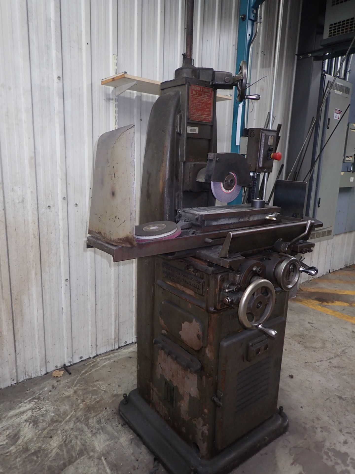 BROWN & SHARPE AUTOMATIC FEED SURFACE GRINDER MODEL 2, S/N 19989, 6" X 18” PERMANENT MAGNETIC CHUCK, - Image 2 of 4