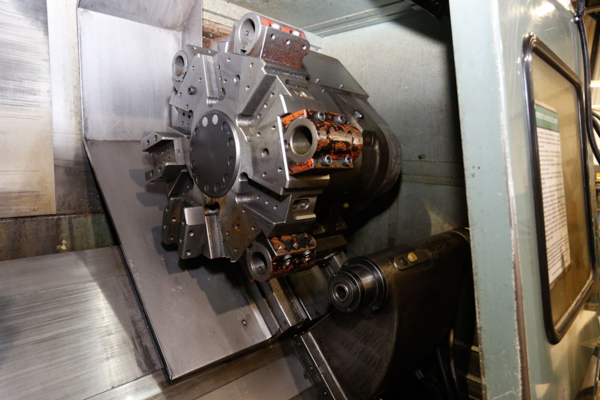 MORI SEIKI 2 AXIS CNC LATHE MODEL SL-3, S/N 4375, FANUC SYSTEM 11TE CNC CONTROL, 12 POSITION TURRET, - Image 3 of 5